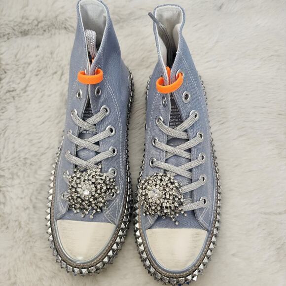 NEW Nan-Ku Couture Free People Cruise Studded Spring Skies High Top Sneaker - Picture 6 of 12